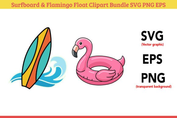 Summer Vacation Pool Party Vector Set: Graphics & Illustrations