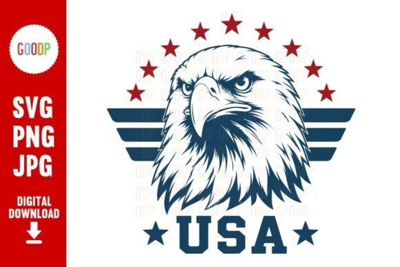 USA Eagle Patriotic Military SVG: Graphics & Illustrations for Bold Branding
